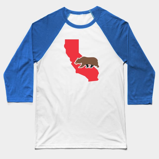 California Republic Baseball T-Shirt by UniqueDesignsCo